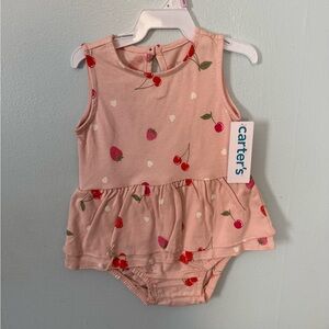 Carter's Pink Cherry Print Dress
